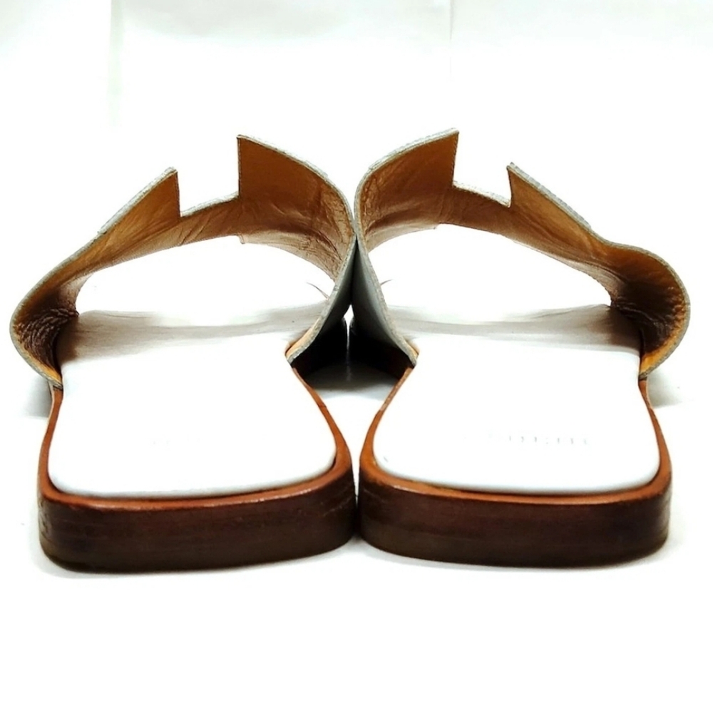 Hermes White Slide Sandals - Picture 4 of 14